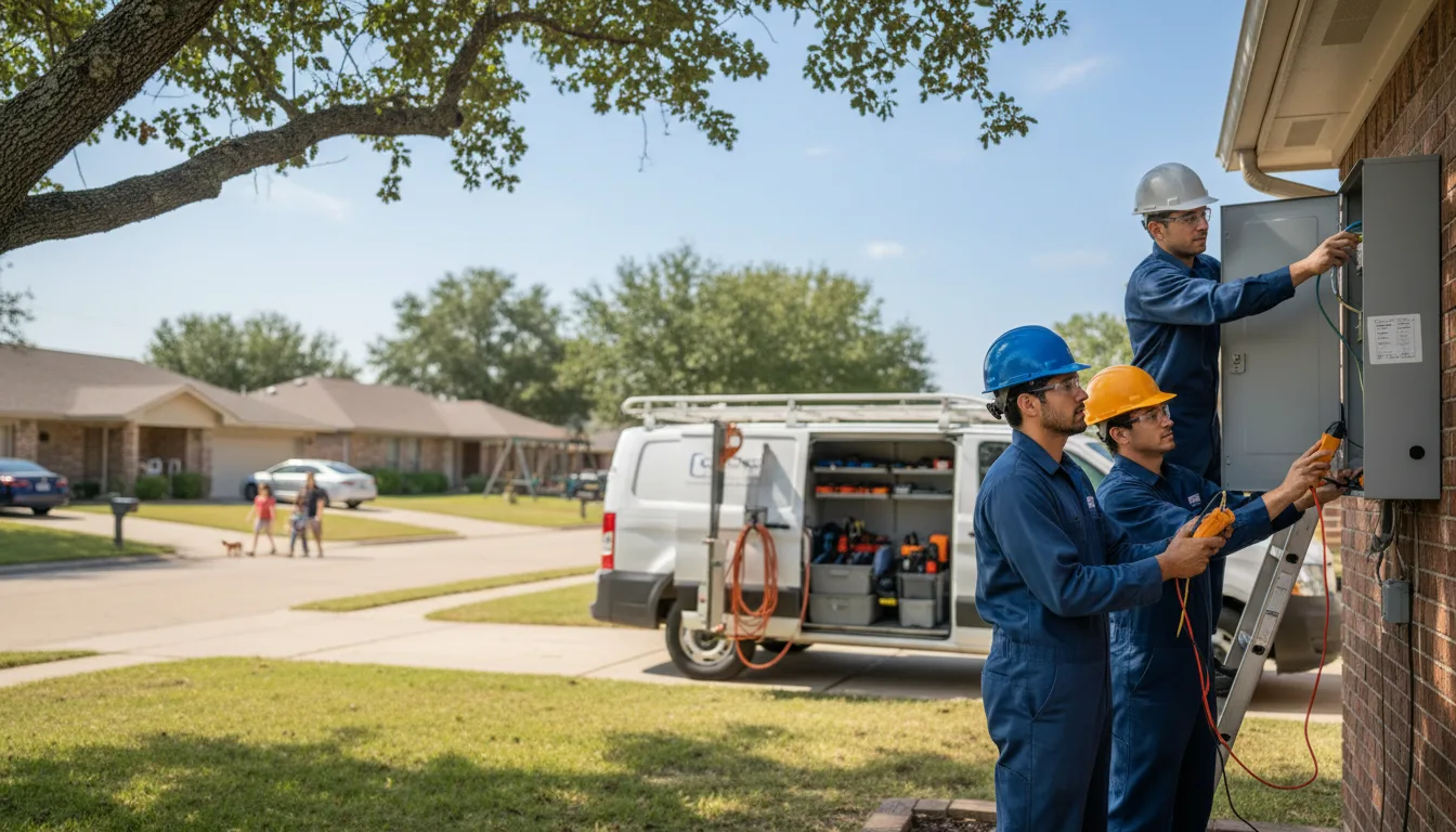 Certified electrician providing emergency electrical services in Willernie, MN